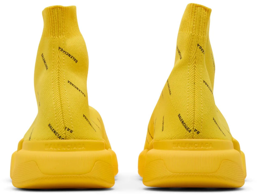 Balenciaga Speed 2.0 Sneaker 'Allover Logo - Yellow'