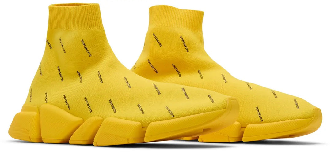 Balenciaga Speed 2.0 Sneaker 'Allover Logo - Yellow'