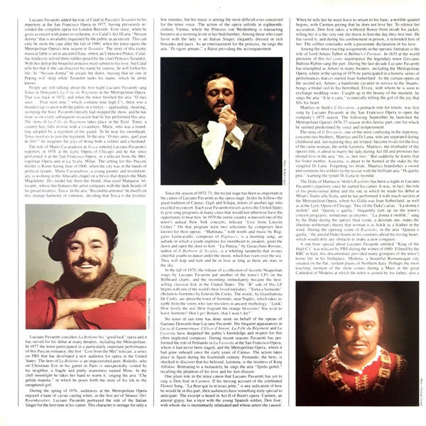 Pavarotti's Greatest Hits Decca Vinyl Records (Used)