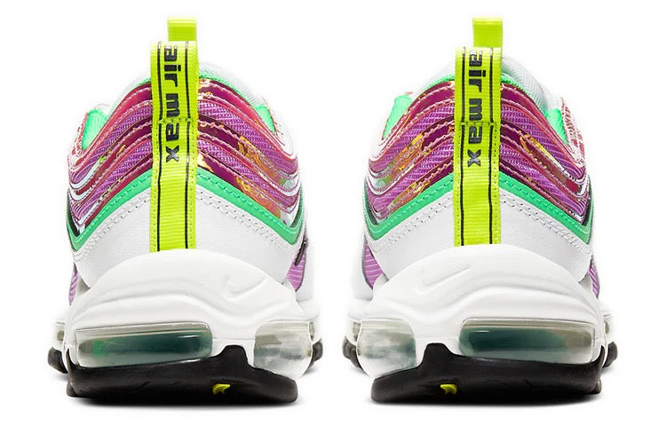Nike (WMNS) Nike Air Max 97 'White Electro Green Fuchsia Glow' (Used)