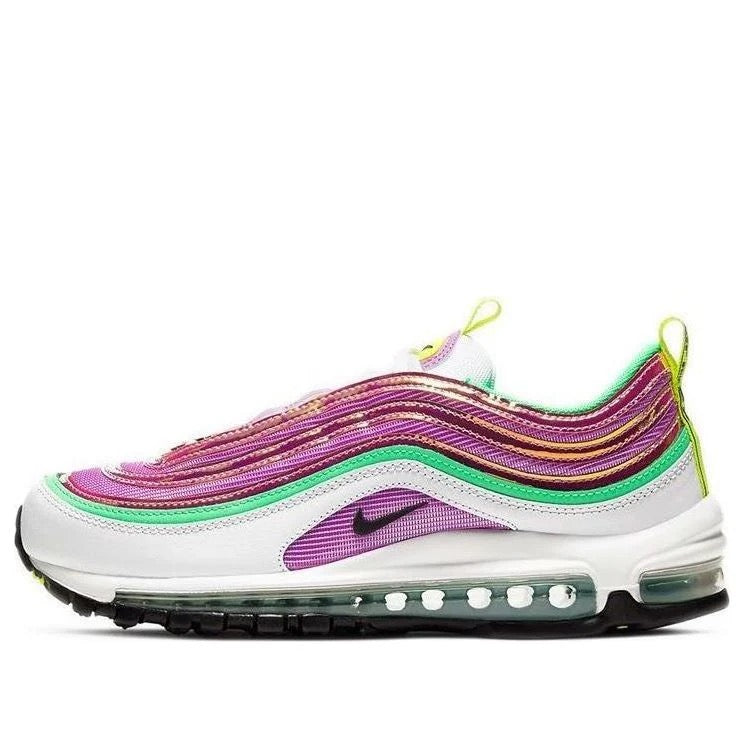 Nike (WMNS) Nike Air Max 97 'White Electro Green Fuchsia Glow' (Used)