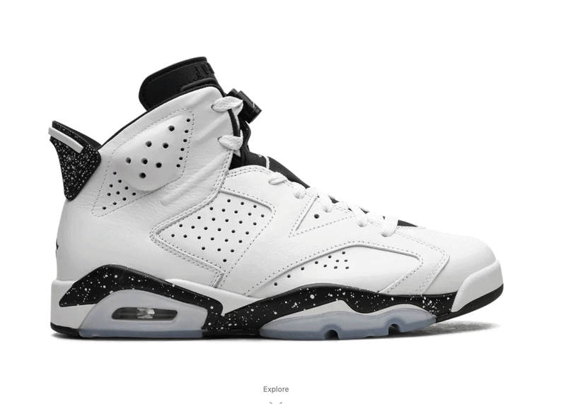 Jordan Air Jordan 6 "Reverse Oreo" sneakers (Used)