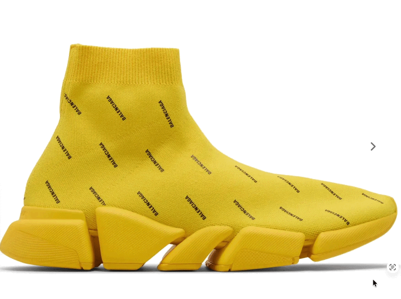 Balenciaga Speed 2.0 Sneaker 'Allover Logo - Yellow'