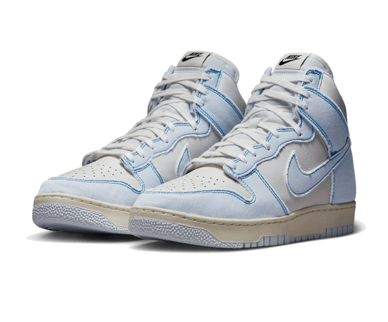 2 Nike Dunk High 1985 'Blue Denim' (Used)