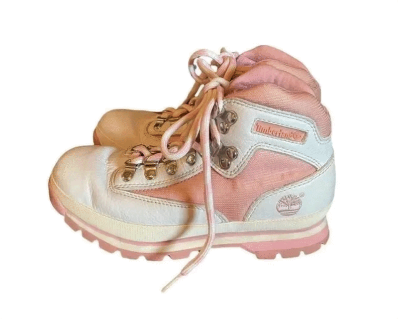 Timberland Vintage Y2K Euro Hiker Boot Pink (Used)