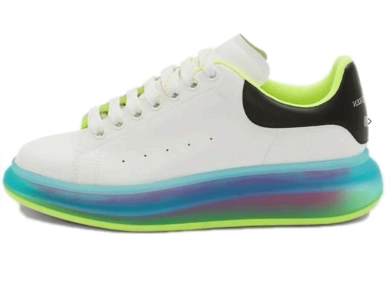 Alexander McQueen Oversized Sneaker 'Transparent Sole - White Iridescent'